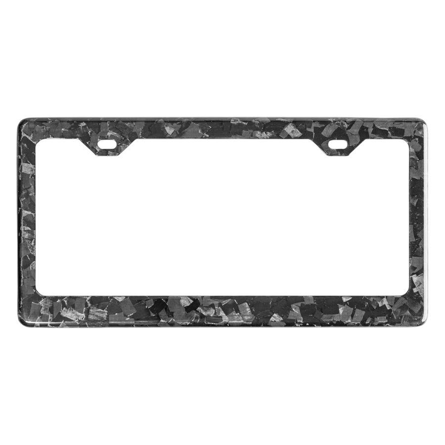 Porta Placa Marco de Fibra Carbono Real Forjada