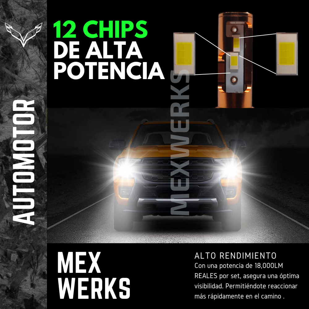 Kit Focos Led Auto Canbus Driver 9007 9004