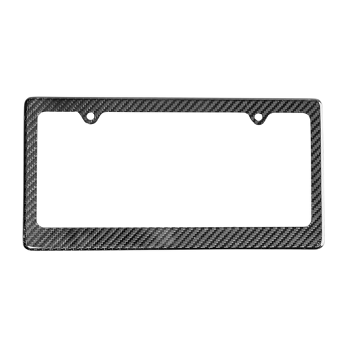 Porta Placa Marco de Fibra Carbono Real Forjada